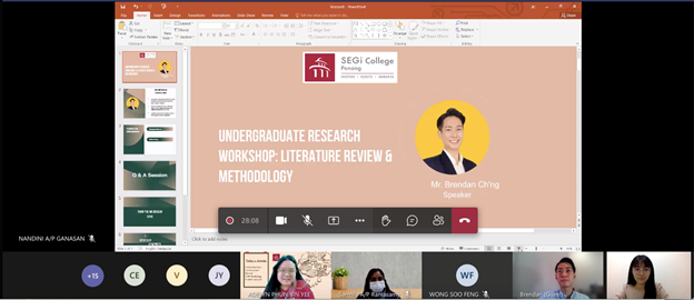 Undergraduate Research Workshop Literature Review And Methodology